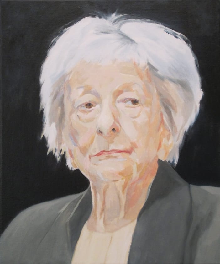 Figuratief abstract olieverf portret