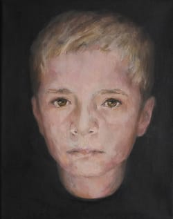 Olieverf op doek, portret jongen ZT-202005, onderdeel van project Cyclus