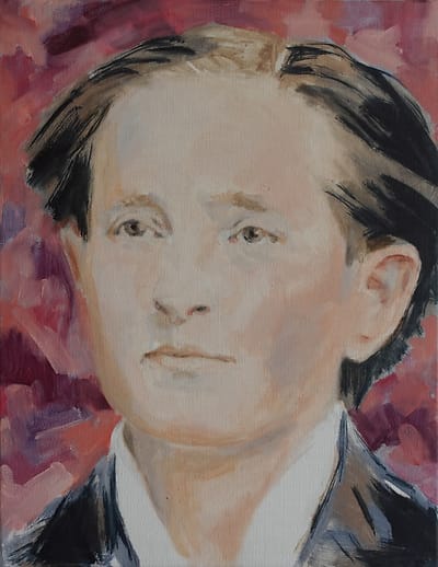 Olieverf schilderij, portret van leger chirurg Mary Edwards Walker
